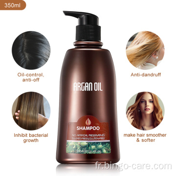 Shampooing à l&#39;huile d&#39;argan Prévention de la chute des cheveux Nourrit l&#39;hydratation